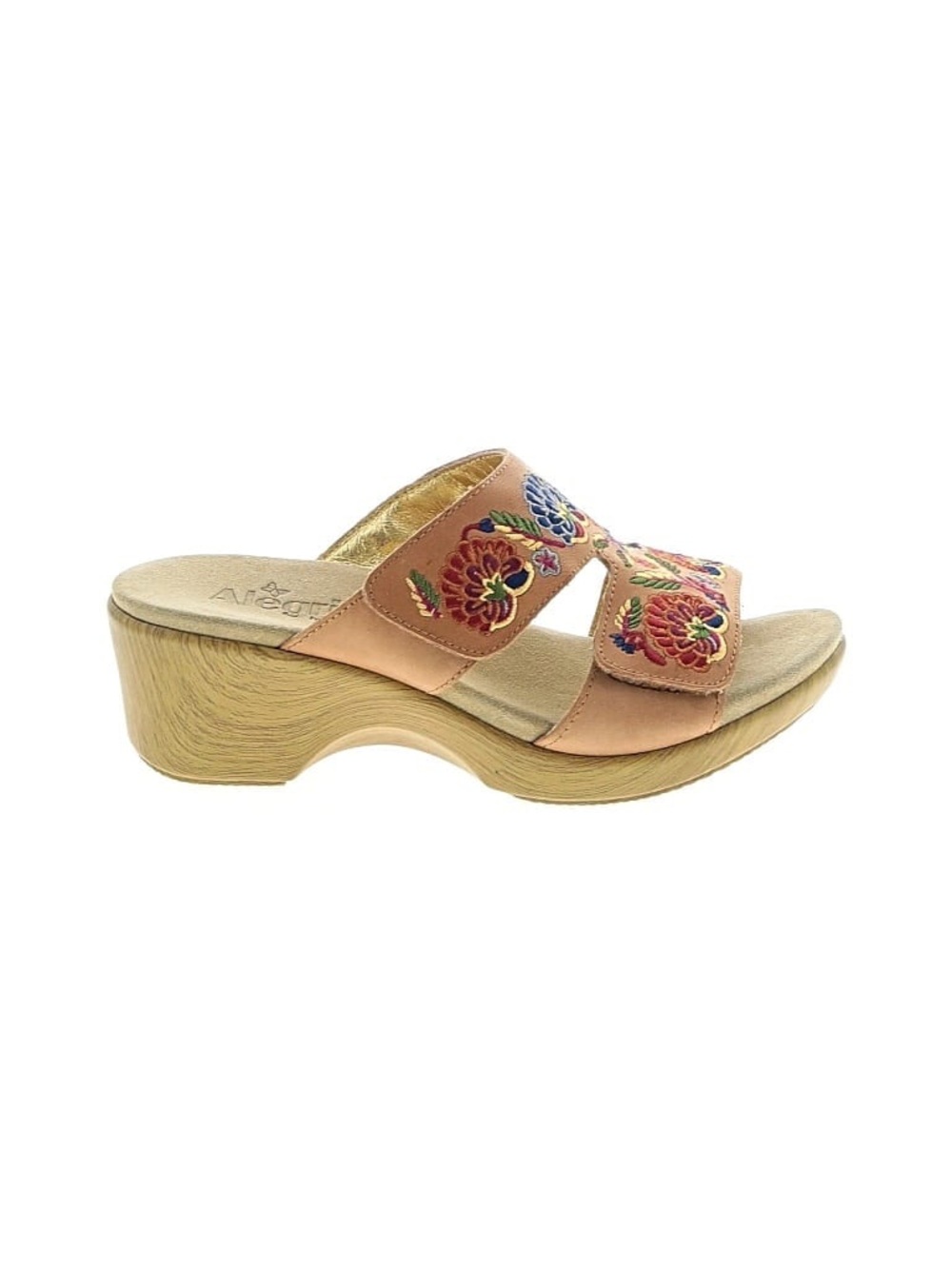 Alegria Embroidered Slide Clogs (39)